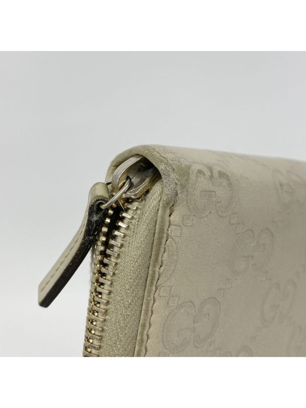 Gucci Wallet Guccissima Leather Beige Gold - Picture 6 of 9